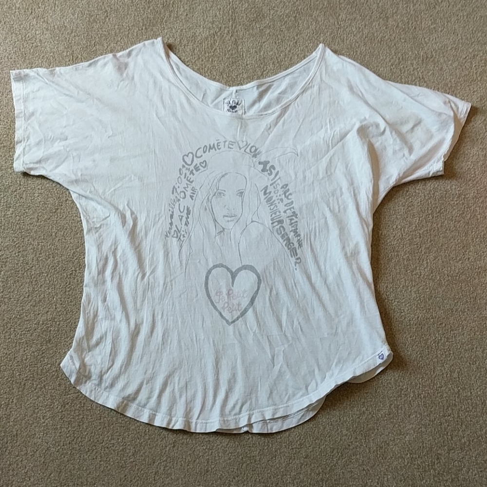 Le Petit wide neck t-shirt